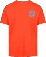 BASIC T-SHIRT WITH CHEST LOGO - ORANJE - L