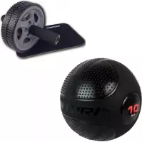 Tunturi - Fitness Set - Trainingswiel - Slam Ball 10 kg