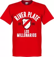 River Plate Established T-Shirt - Rood - XS