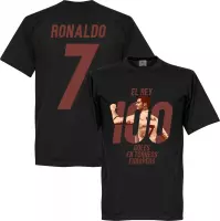 Ronaldo 100 Goals El Rey T-Shirt - Zwart - 5XL