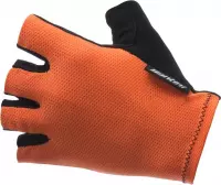 Santini Fietshandschoenen zomer Fluo Oranje Heren - Brisk Micromesh Riding Gloves Fluo Orange - S