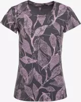 Osaga dames sport T-shirt met bloemenprint - Grijs - Maat S
