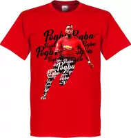 Pogba Script T-Shirt - Rood - XXXXL