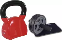 Tunturi - Fitness Set - Trainingswiel - Kettlebell 10 kg
