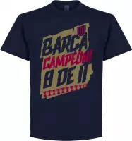 Barcelona Campion 8 de 11 T-Shirt - Navy - S