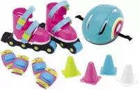 Rolschaatsen met Brede Wielen - Imaginarium  - Verstelbare Skates - Inclusief Helm, Beschermers, Tas en Pionnen - Roze