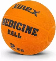 eSAM® Robuuste Medicijnbal - Medicine bal - Rubber - Oranje - 2 kg