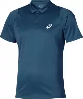 Asics Sportpolo - Maat M  - Jongens - petrol blauw