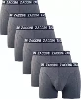 Zaccini 6-pack boxershorts uni grey melange