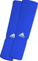 adidas elastische scheen/wreefbeschermers blauw XXS
