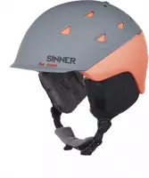 Sinner Stoneham - Skihelm - Volwassenen - 59-60 cm / L - Grijs/Oranje