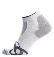 Odlo Running Low Cut Socks  Hardloopsokken - Maat 42-44 - Unisex - wit/grijs