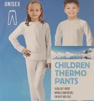 Thermobroek kinderen / unisex / wit / 116-122