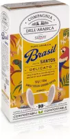 Compagnia dell'Arabica® Brasil Santos Single Origin cups - 12 x 10 cups