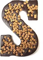 Joe & Mien Ambachtelijke Chocolade letter 'S' - Karamel - Puur - 1 x 200 gram