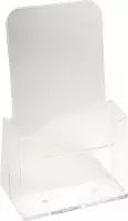 10x Folderhouder monoblok formaat Leaflet A6, Kristal