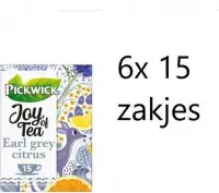 Pickwick thee - Joy of Tea Earl Grey Citrus - multipak 6x 15 zakjes