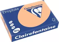 6x Clairefontaine TrophÃ©e Pastel A4 abrikoos, 80gr, pak a 500 vel