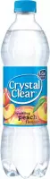 Crystal Clear Fruitwater perzik 50 cl per petfles, tray 6 flessen