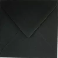 50x luxe wenskaartenveloppen vierkant 160x160 mm - 16,0x16.0 cm - 120 grs zwart