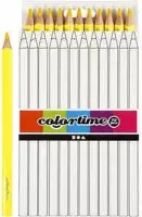 Colortime kleurpotloden, vulling: 5 mm,  jumbo , geel, Jumbo, 12stuks