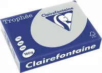 6x Clairefontaine TrophÃ©e Pastel A4 lichtgrijs, 160gr, pak a 250 vel