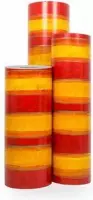 Cadeaupapier Rood-Oranje-Geel - Rol 50cm - 200m - 70gr | Winkelrol / Toonbankrol / Geschenkpapier / Kadopapier / Inpakpapier