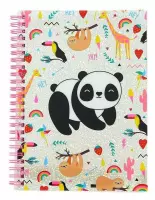 Blueprint Collections Notitieboek Happy Zoo Panda A5 Roze