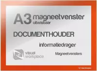 Magneetvenster A3 (uitwisbaar) - Oranje