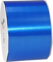 1x XL Hobby/decoratie blauwe satijnen sierlinten 9 cm/90 mm x 91 meter extra breed - Cadeaulint satijnlint/ribbon