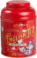 New English Teas Vintage Victorian Tin 240 Teabags English Breakfast (TT42)