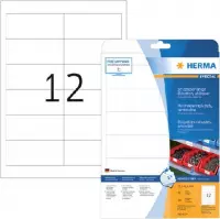 HERMA Folien-Etiketten A4 97x42.3mm weiß ablösbar 240St.