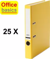 Office Basics Ordner - karton - geel - rug 50mm - set 25 stuks