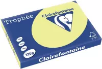 4x Clairefontaine TrophÃ©e Pastel A3 citroengeel, 120gr, pak a 250 vel