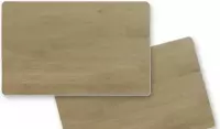PVC kaart met houtmotief (100 stuks) MAT