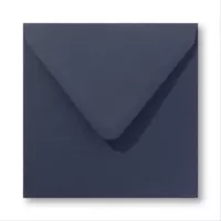 Envelop 12,5 x 14 Retro Marineblauw, 25 stuks