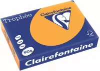 6x Clairefontaine TrophÃ©e Pastel A4 oranje, 160gr, pak a 250 vel