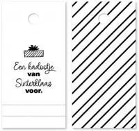 cadeaulabels Sint label 7 x 3.6 cm 10 stuks