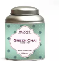 Green Chai | groene thee | losse thee | 110g | in theeblik