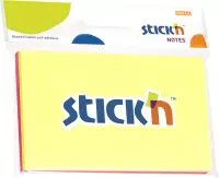 Stick'n sticky notes blister - 76x127mm, neon geel & magenta, 50 memoblaadjes