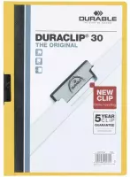 Klemmap Durable Duraclip A4 3mm 30 vellen geel | 25 stuks