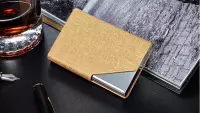 Luxe Business Card Holder - Goud - Aluminium