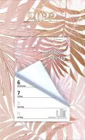 MGPcards - Week Scheurkalender 2022 - Week begint op Maandag - Bladeren - Roze