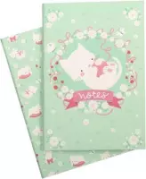 Little Lovely Schriften Kat Junior 21 Cm Papier Groen 2-delig