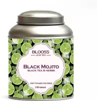 Black Mojito | zwarte thee | losse thee | 100g | in theeblik