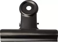 LPC Bulldogclip 75 mm, zwart, doosje van 10