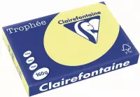 3x Clairefontaine TrophÃ©e Pastel A3 citroengeel,  160gr, pak a 250 vel