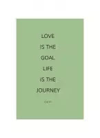 HappyBook - Notebook - Notitieboek A5 - Osho - Lichtgroen - Gelijnd - Softcover - Elastiek - Quote - Werk - Studie- Cadeau - Relatiegeschenk - Boekenlegger - Zakelijk notitieboek -