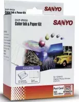 SANYO DVP-IPK50 Fotopapier + inkt cassette voor 50 foto's