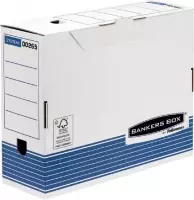 Bankers Box archiefdozen System blauw-wit A4 formaat 100mm 10 stuks